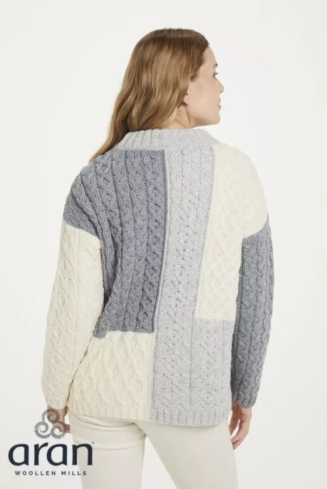 Women Sweater Shop Aran Patchwork Sweater