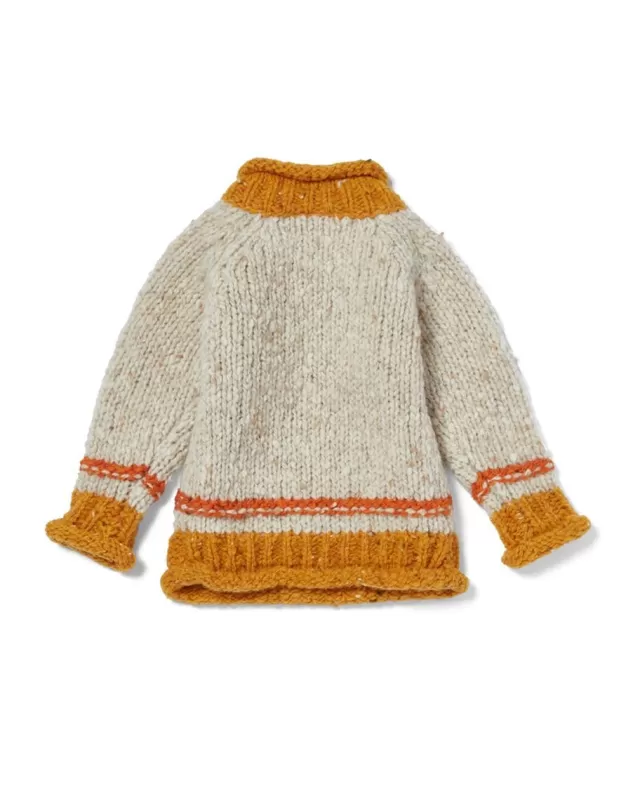 Kids Sweater Shop Baby Roll Neck Crew Sweater Natural