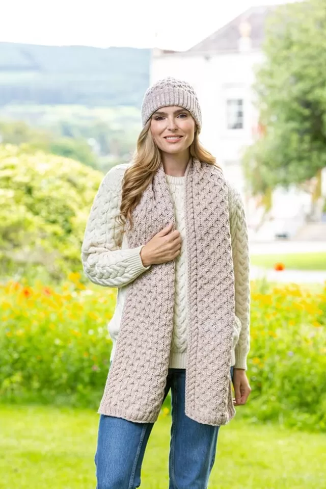 Women Sweater Shop Cable Knit Scarf Parsnip