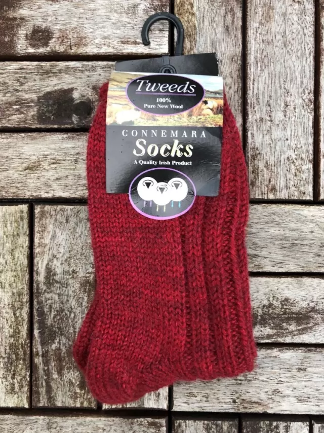 Sweater Shop Connemara Unisex Socks - Red