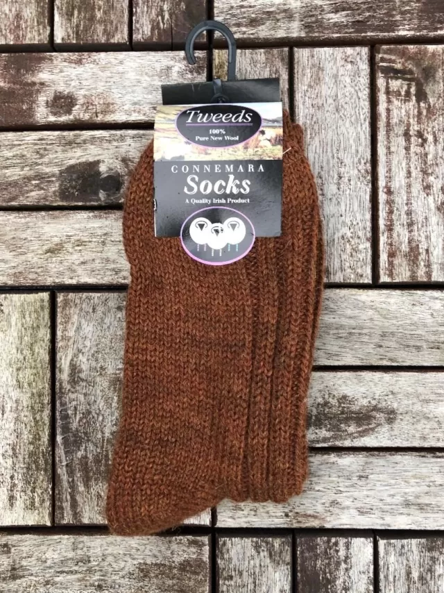 Sweater Shop Connemara Unisex Socks - Rust