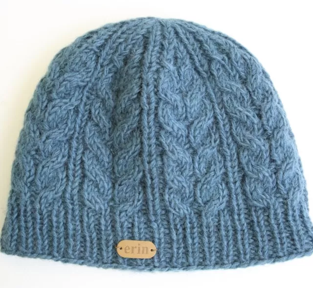 Sweater Shop Erin Cable Knit Hat Blue