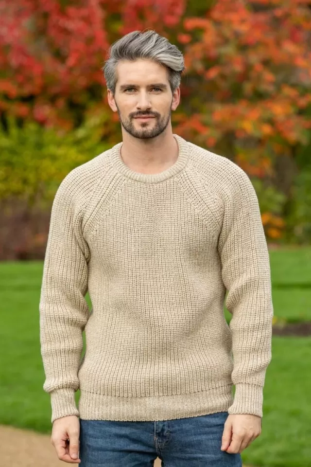 Sweater Shop Fisherman Rib Sweater Parsnip