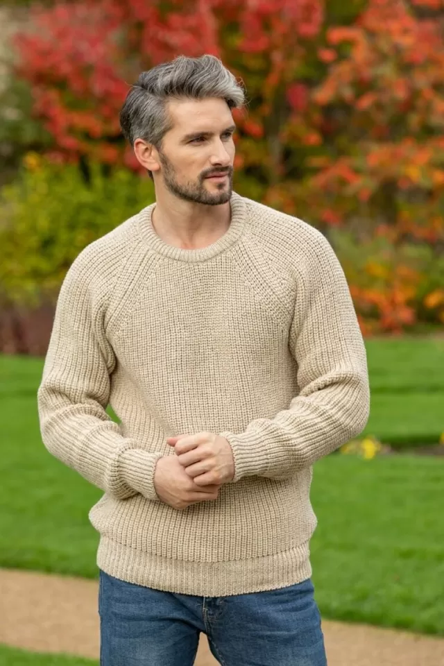 Sweater Shop Fisherman Rib Sweater Parsnip