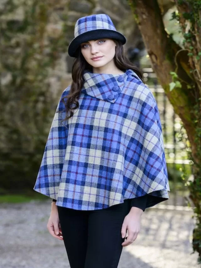 Women Sweater Shop Irish Tweed Poncho 335