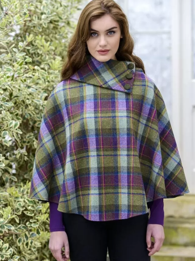 Women Sweater Shop Irish Tweed Poncho 574 1