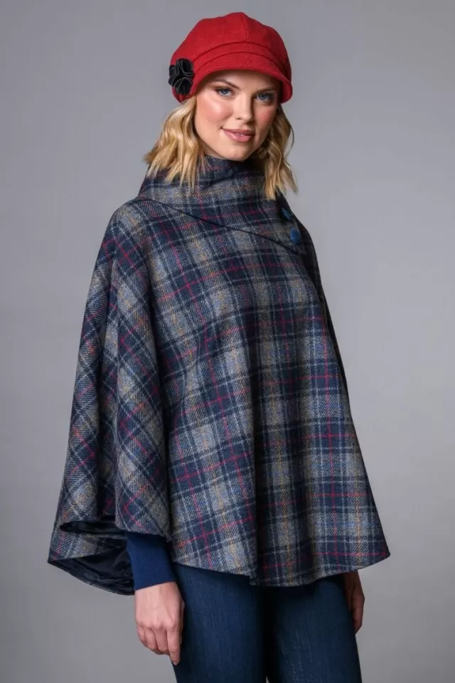 Women Sweater Shop Irish Tweed Poncho Col. 731