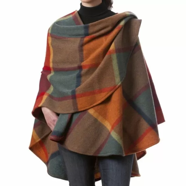 Women Sweater Shop 100% Lambwool Cape Col: 639