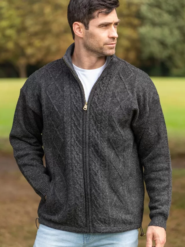 Sweater Shop Lined Woollen Jacket Shetland Wool S361 Col:528