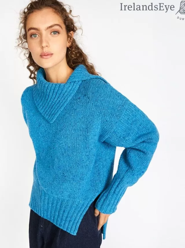 Women Sweater Shop Slouchy Funnel Neck Sweater