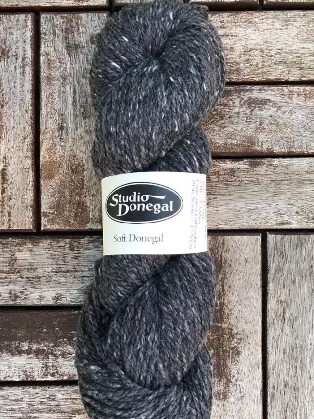 Sweater Shop Soft Donegal Knitting Wool Charcoal Fleck 100g