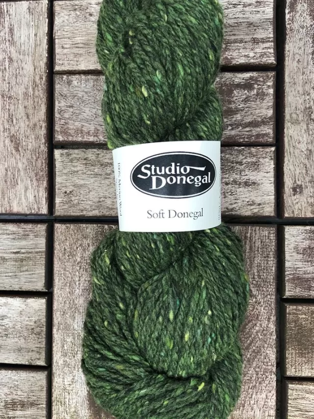 Sweater Shop Soft Donegal Knitting Wool Dark Green 100g