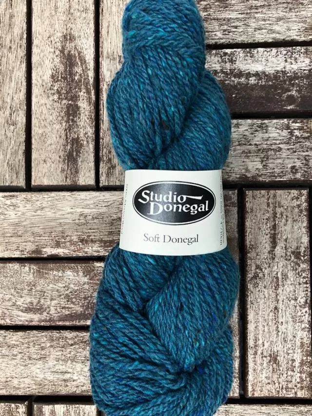 Sweater Shop Soft Donegal Knitting Wool Teal 100g