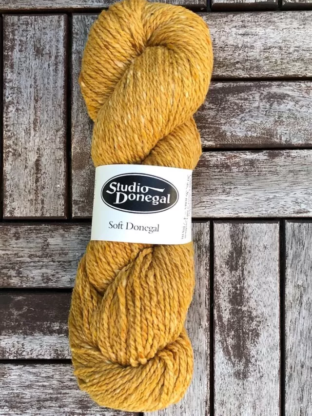 Sweater Shop Soft Donegal Knitting Wool Yellow 100g