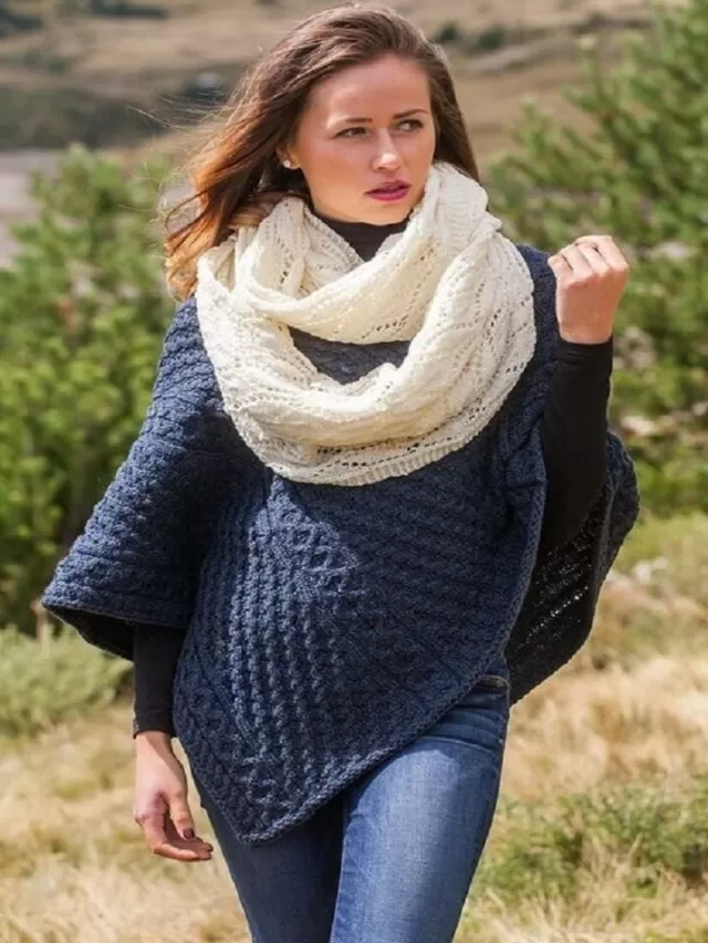 Women Sweater Shop Super soft merino wool Infinity Scarf