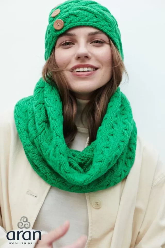 Women Sweater Shop Super Soft Snood Green 893